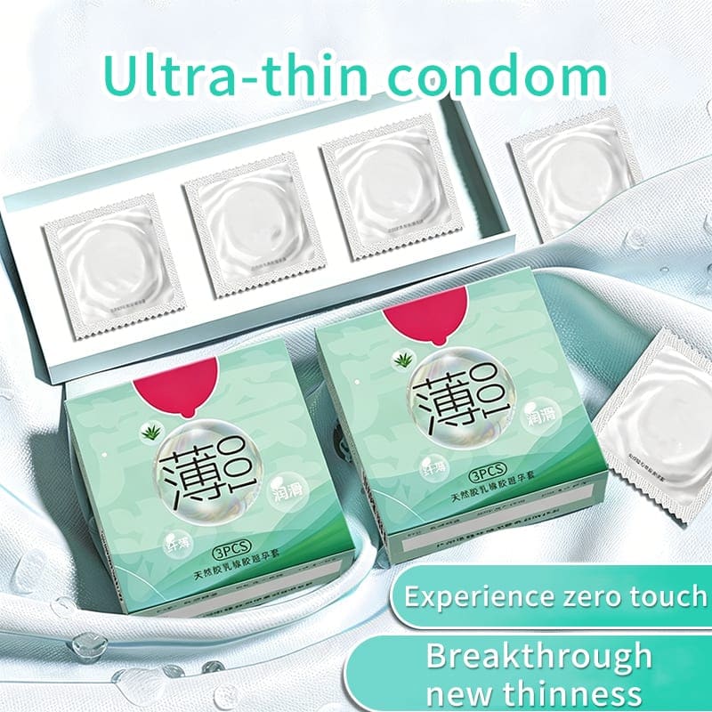 Aibei Thin 001 Ultra-thin Condoms — 3 Pack view 2