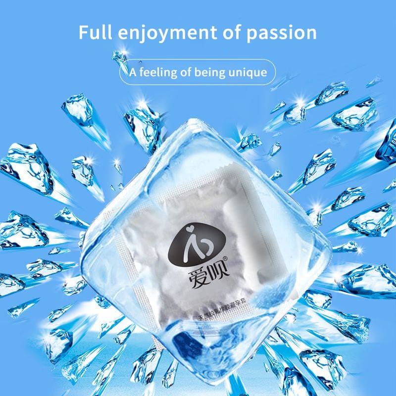Aishun Ice Sensation Condoms — 10 Pack view 3