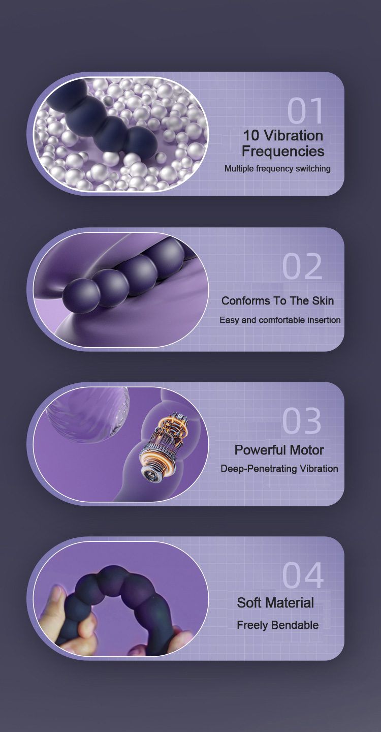 Velora 7-Bead Vibrating Anal Wand view 13