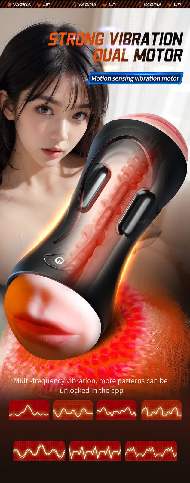 Velora Double Knight App-Controlled Stroker view 5