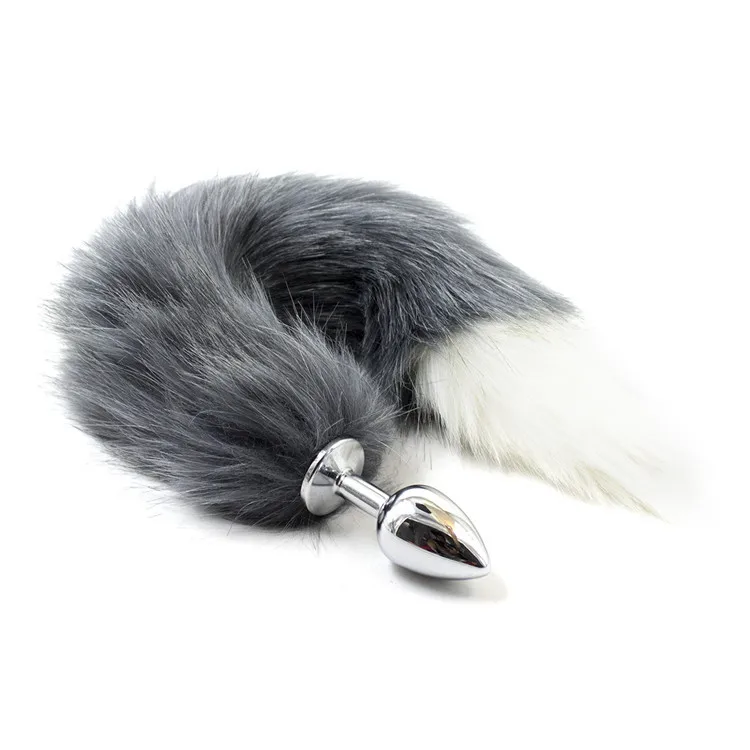 Velora Silver Fox Tail Plug view 12