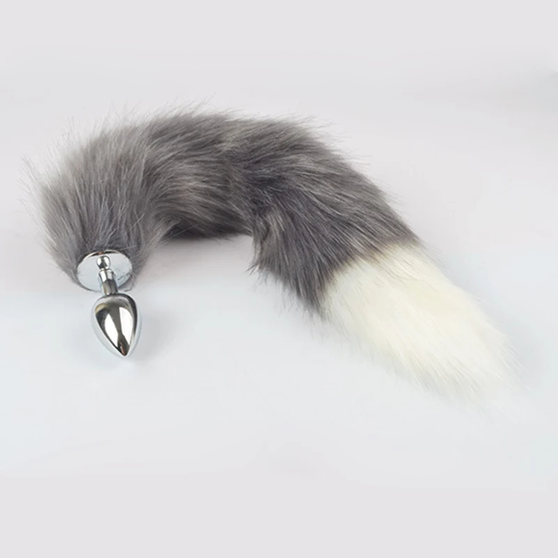 Velora Silver Fox Tail Plug view 15