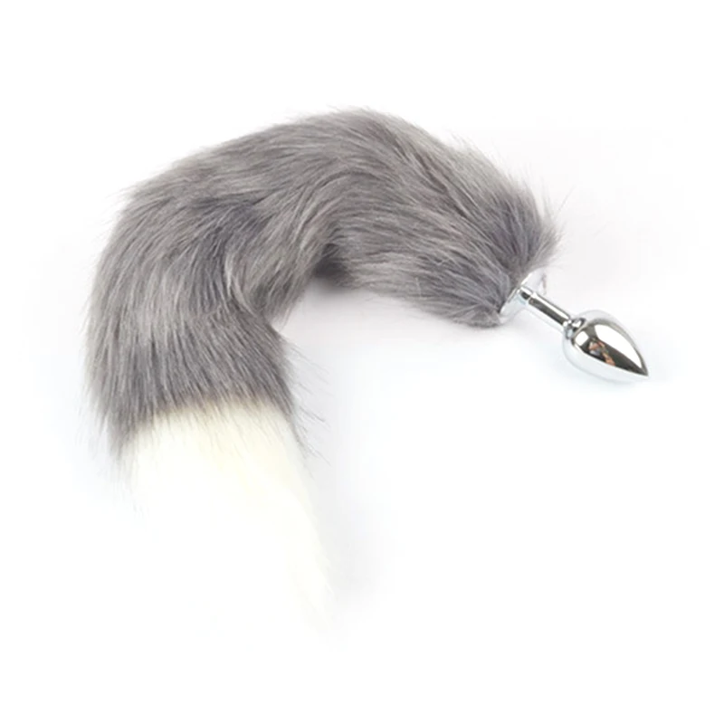 Velora Silver Fox Tail Plug view 6