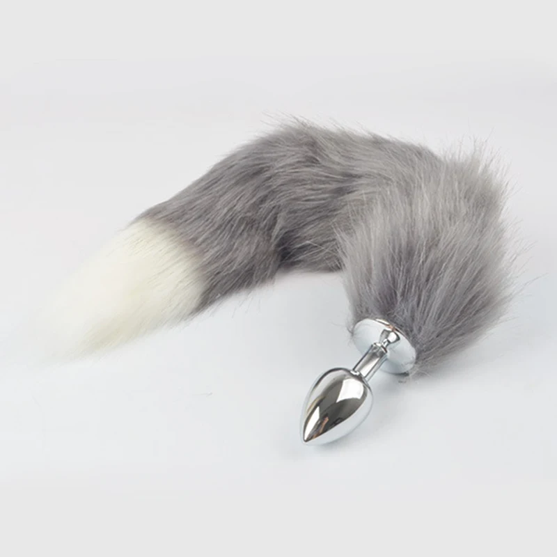 Velora Silver Fox Tail Plug view 17
