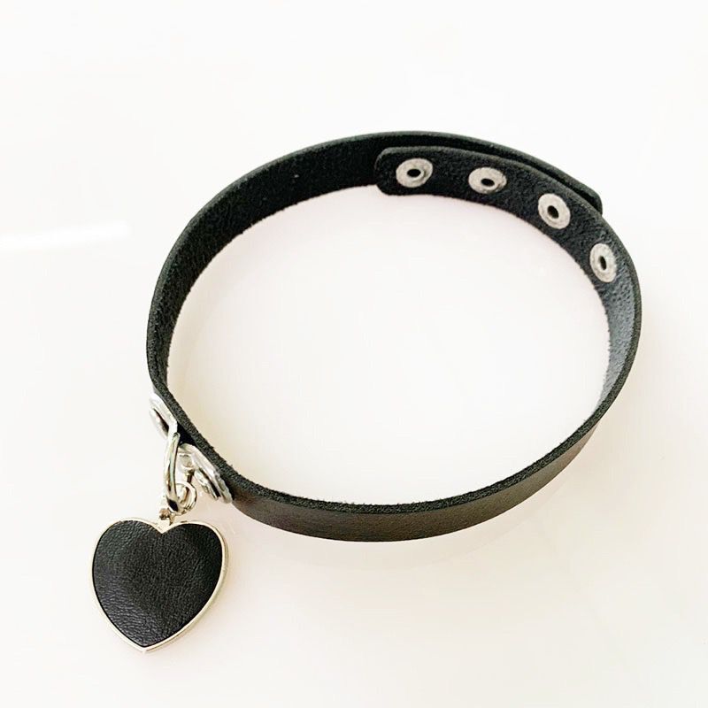Velora Heart Collar & Chain Leash Set view 5