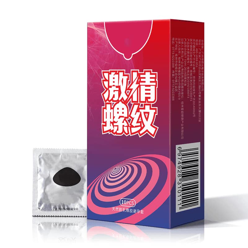 Passion Thread Ribbed Condoms — 10 Pack