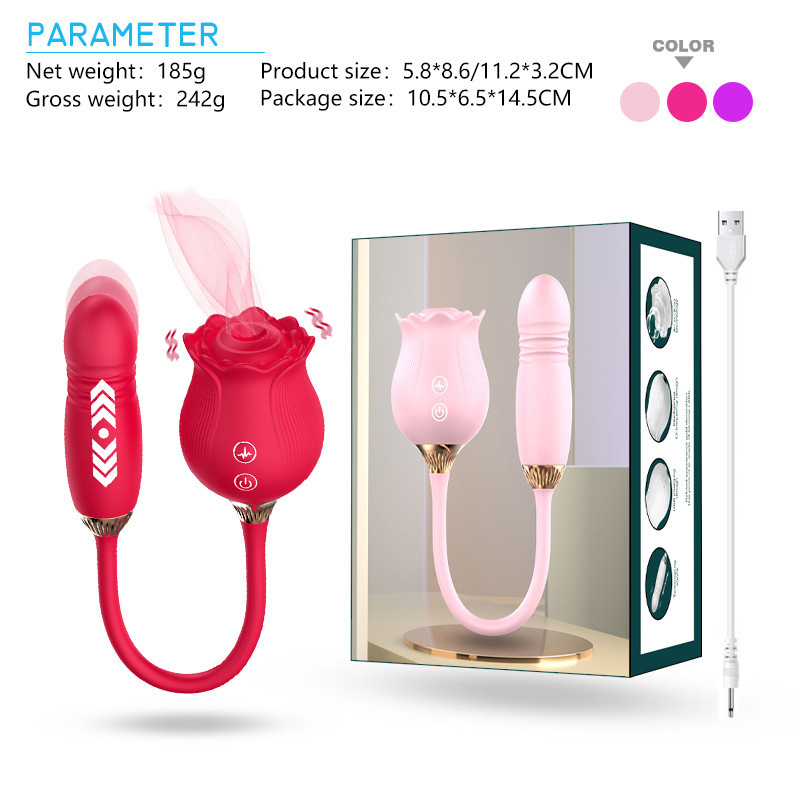 Velora Rose Thrusting Vibrator view 2