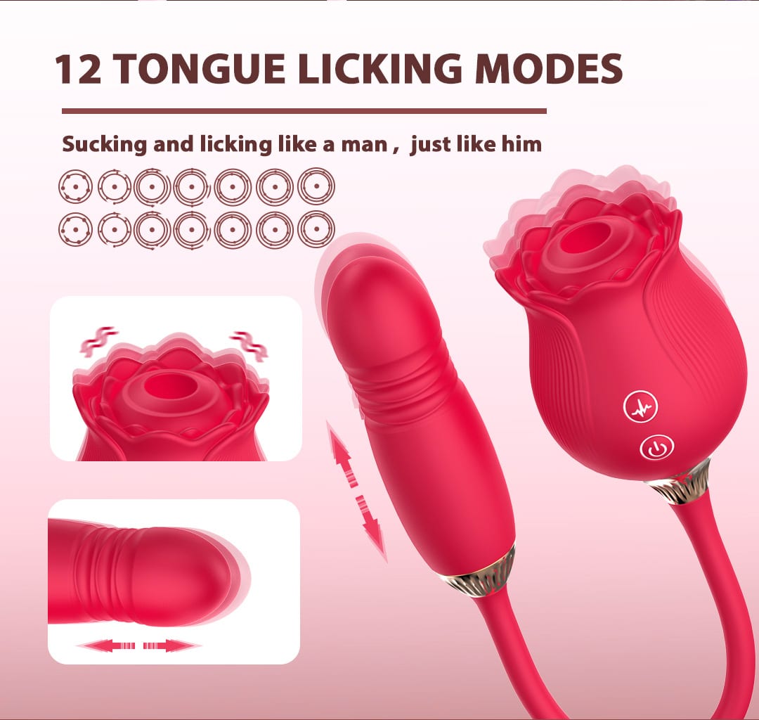 Velora Rose Thrusting Vibrator view 4