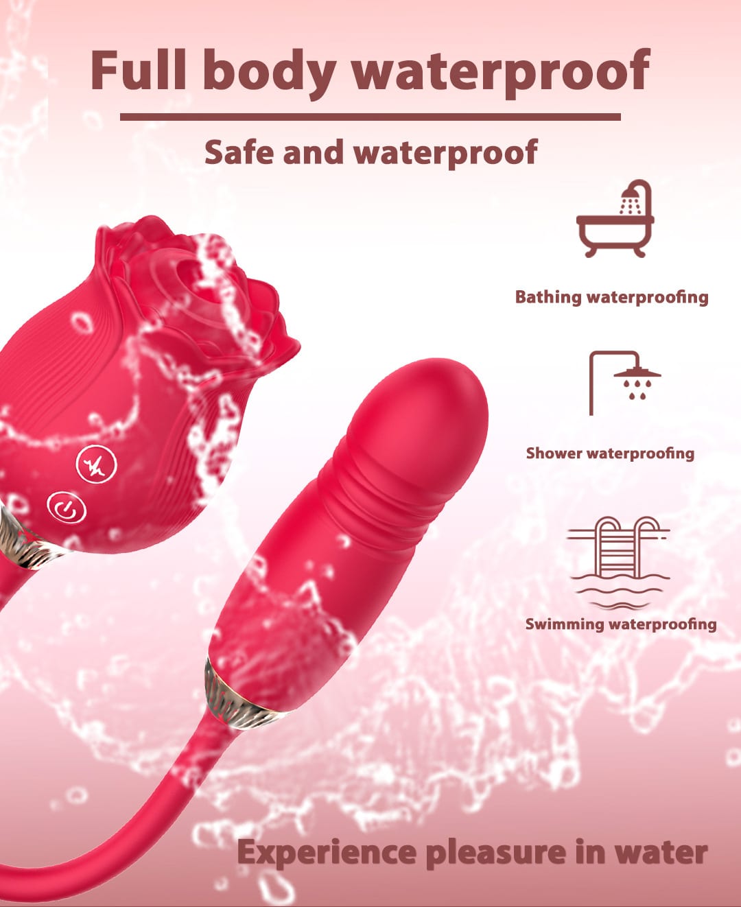 Velora Rose Thrusting Vibrator view 6