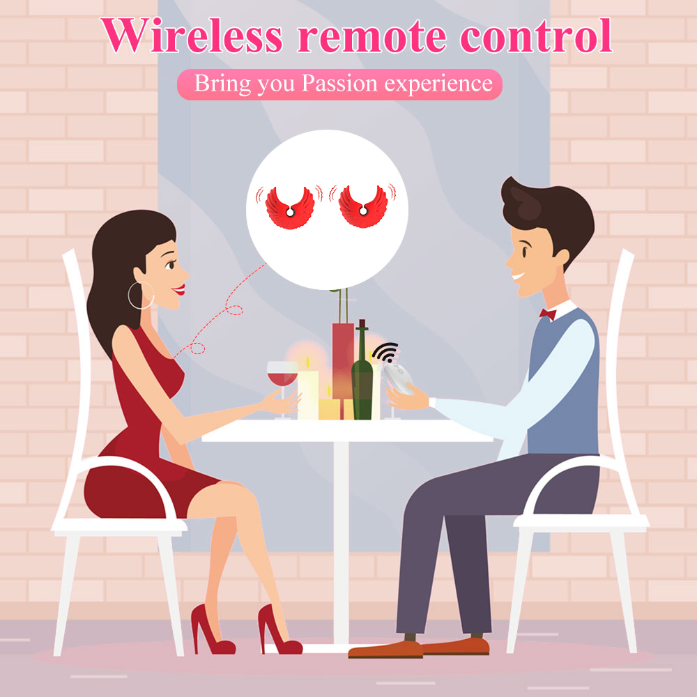Velora Crest — Wearable Vibrating Nipple Massagers with Wireless Remote (Set of 2) view 3