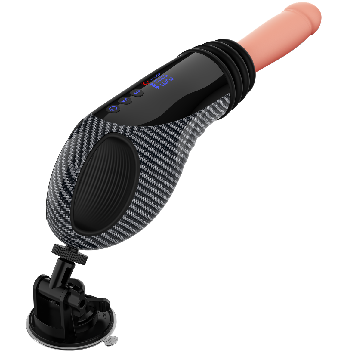 Velora Apex — Hands-Free Thrusting Sex Machine with Heating, Vibration & LED Display