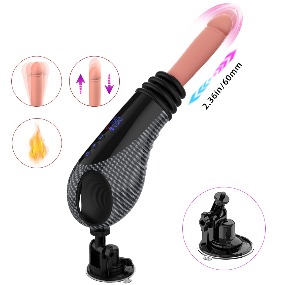 Velora Apex — Hands-Free Thrusting Sex Machine with Heating, Vibration & LED Display view 4