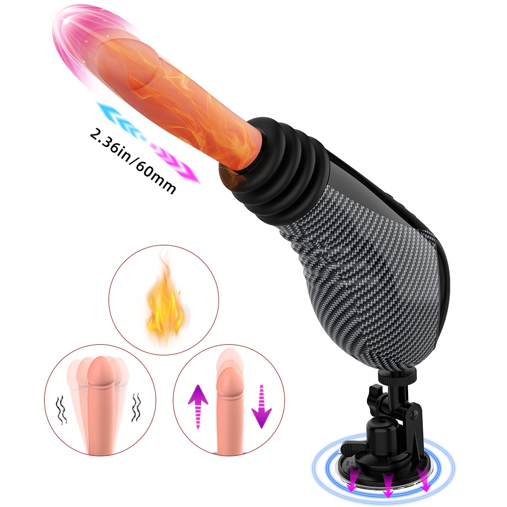 Velora Apex — Hands-Free Thrusting Sex Machine with Heating, Vibration & LED Display view 2