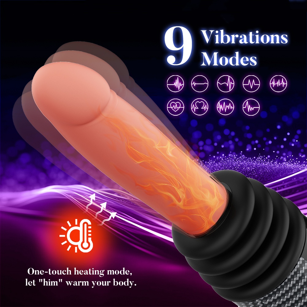 Velora Apex — Hands-Free Thrusting Sex Machine with Heating, Vibration & LED Display view 7
