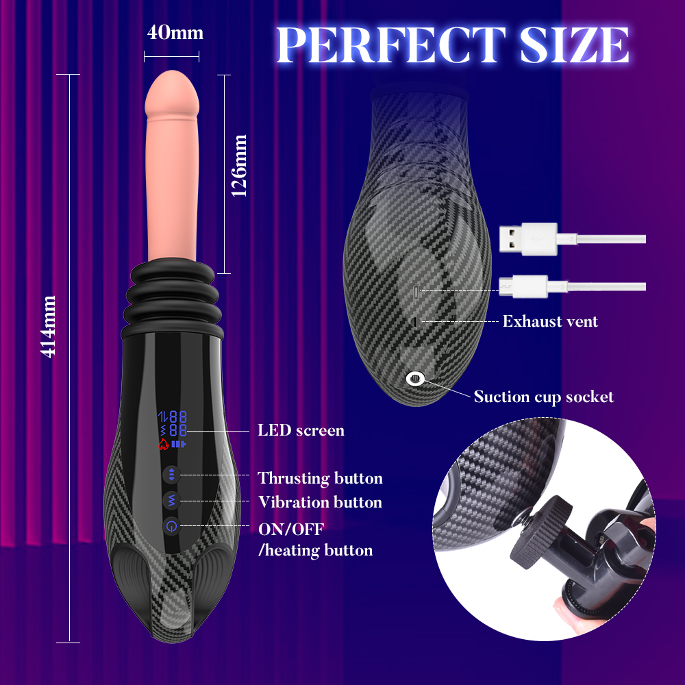 Velora Apex — Hands-Free Thrusting Sex Machine with Heating, Vibration & LED Display view 16