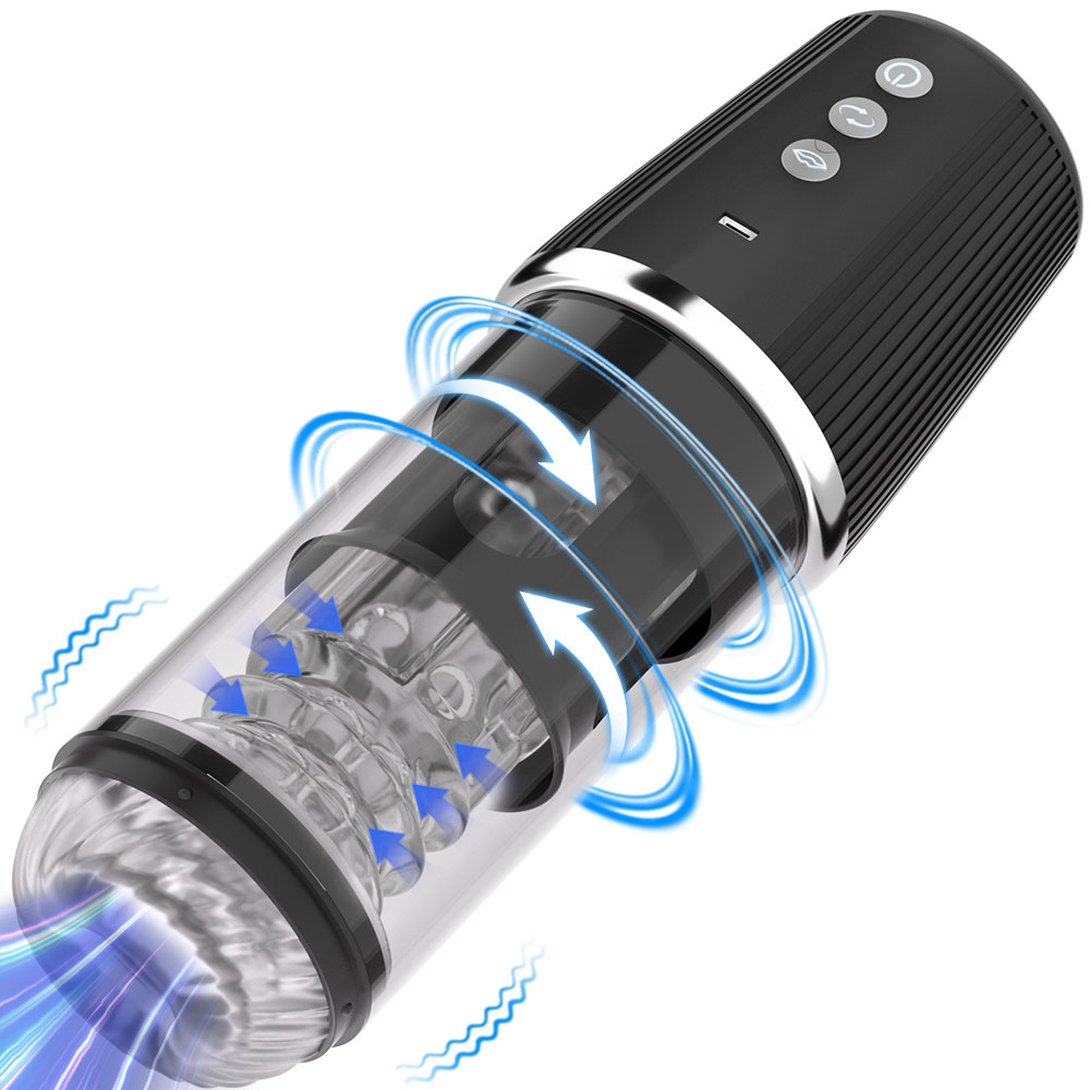 Velora Onyx — Automatic Male Stroker with 10 Vibration, 5 Rotation & 5 Suction Modes view 2