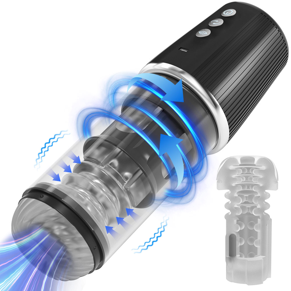 Velora Onyx — Automatic Male Stroker with 10 Vibration, 5 Rotation & 5 Suction Modes view 4