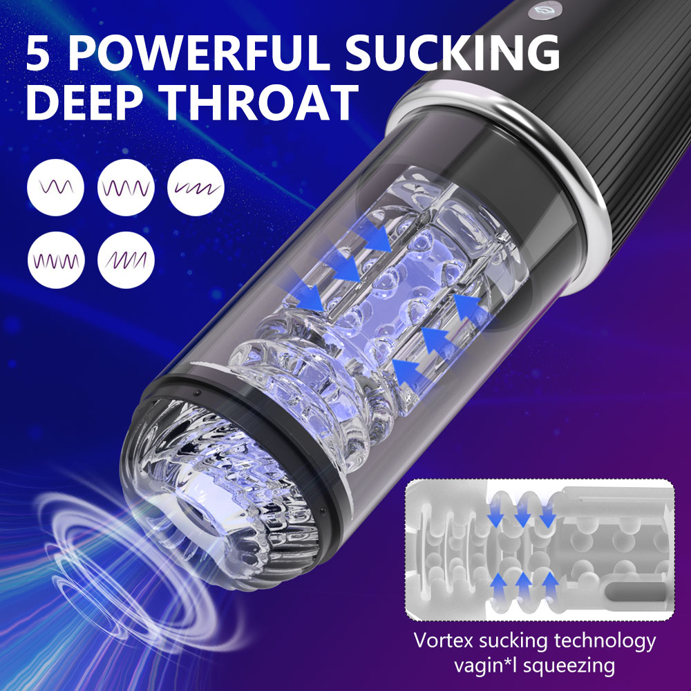 Velora Onyx — Automatic Male Stroker with 10 Vibration, 5 Rotation & 5 Suction Modes view 5