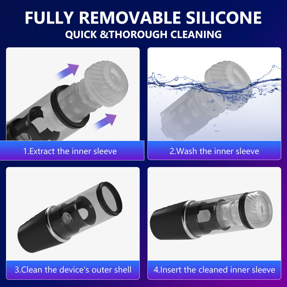 Velora Onyx — Automatic Male Stroker with 10 Vibration, 5 Rotation & 5 Suction Modes view 3