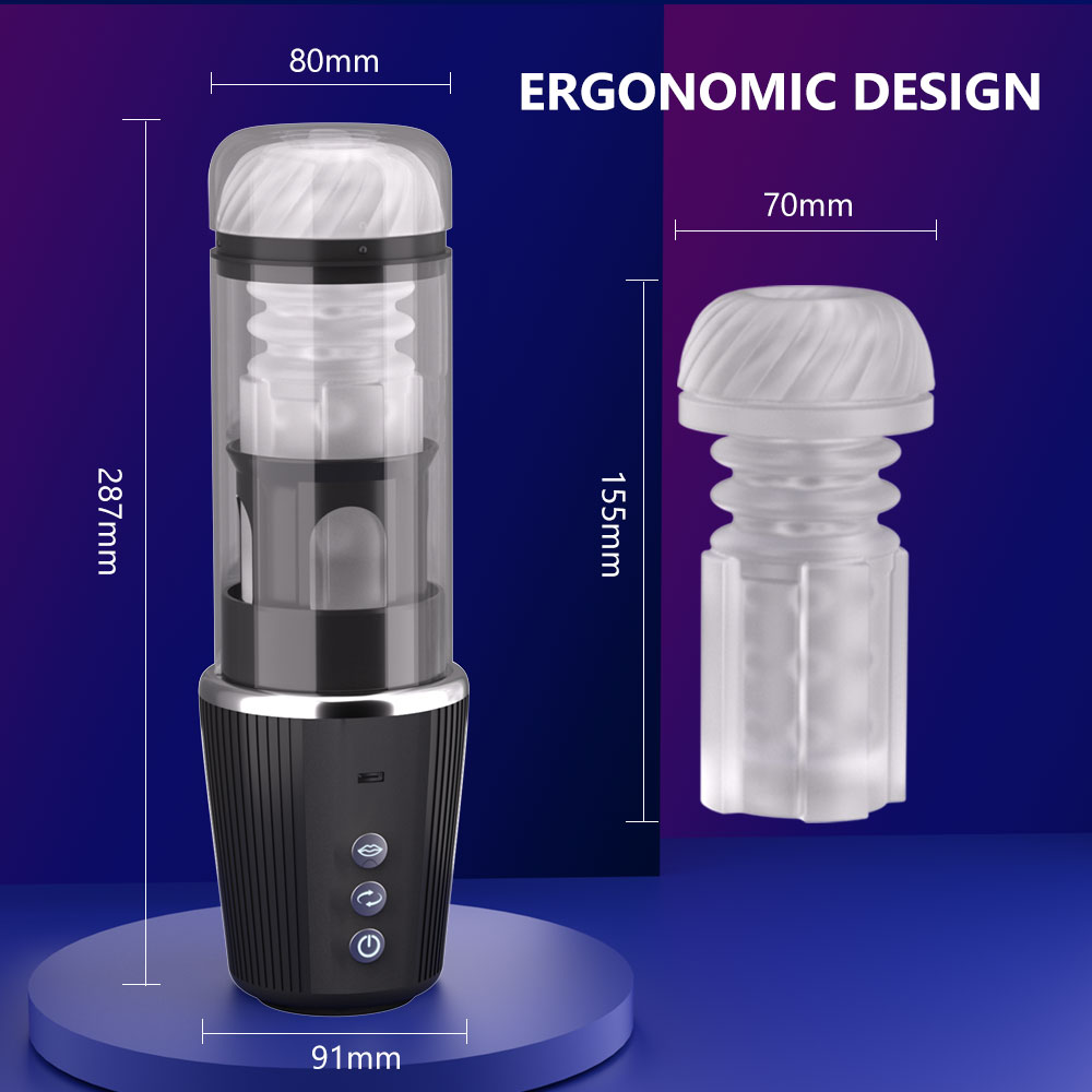 Velora Onyx — Automatic Male Stroker with 10 Vibration, 5 Rotation & 5 Suction Modes view 10