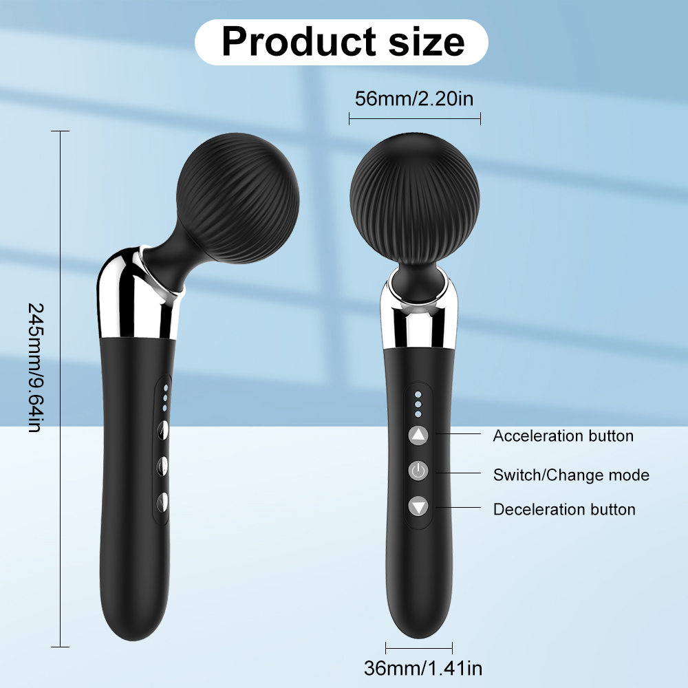 Velora Orb — Wand Massager with 10 Vibration Modes & 5 Speeds view 3