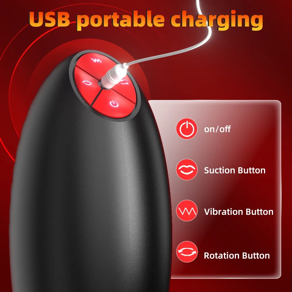 Velora Eclipse — 3-in-1 Automatic Male Stroker with Suction, Vibration & Rotation view 9