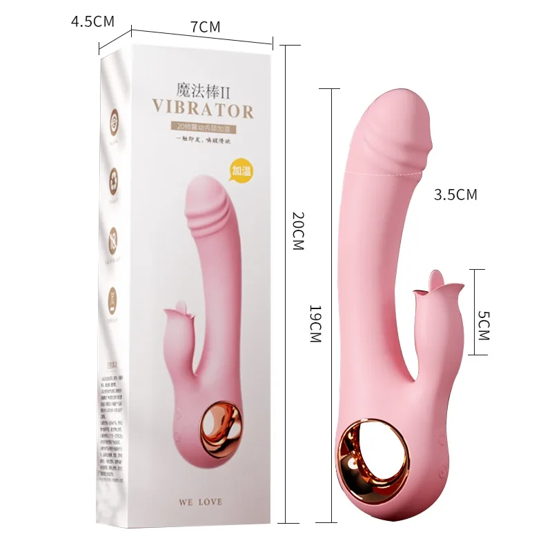 Velora Wand II — Heated G-Spot Rabbit Vibrator with Licking Tongue view 8