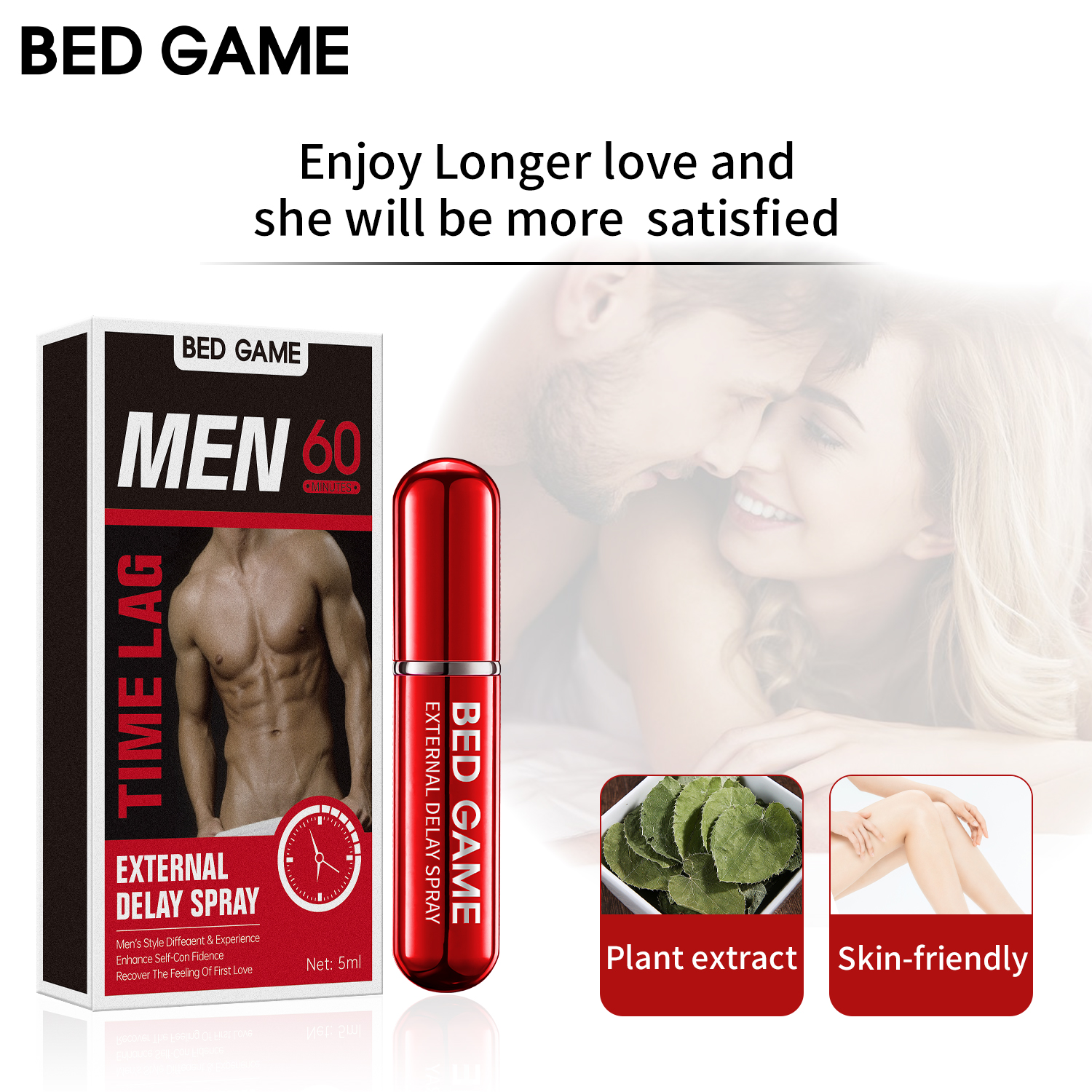 Bed Game Time Lag External Delay Spray